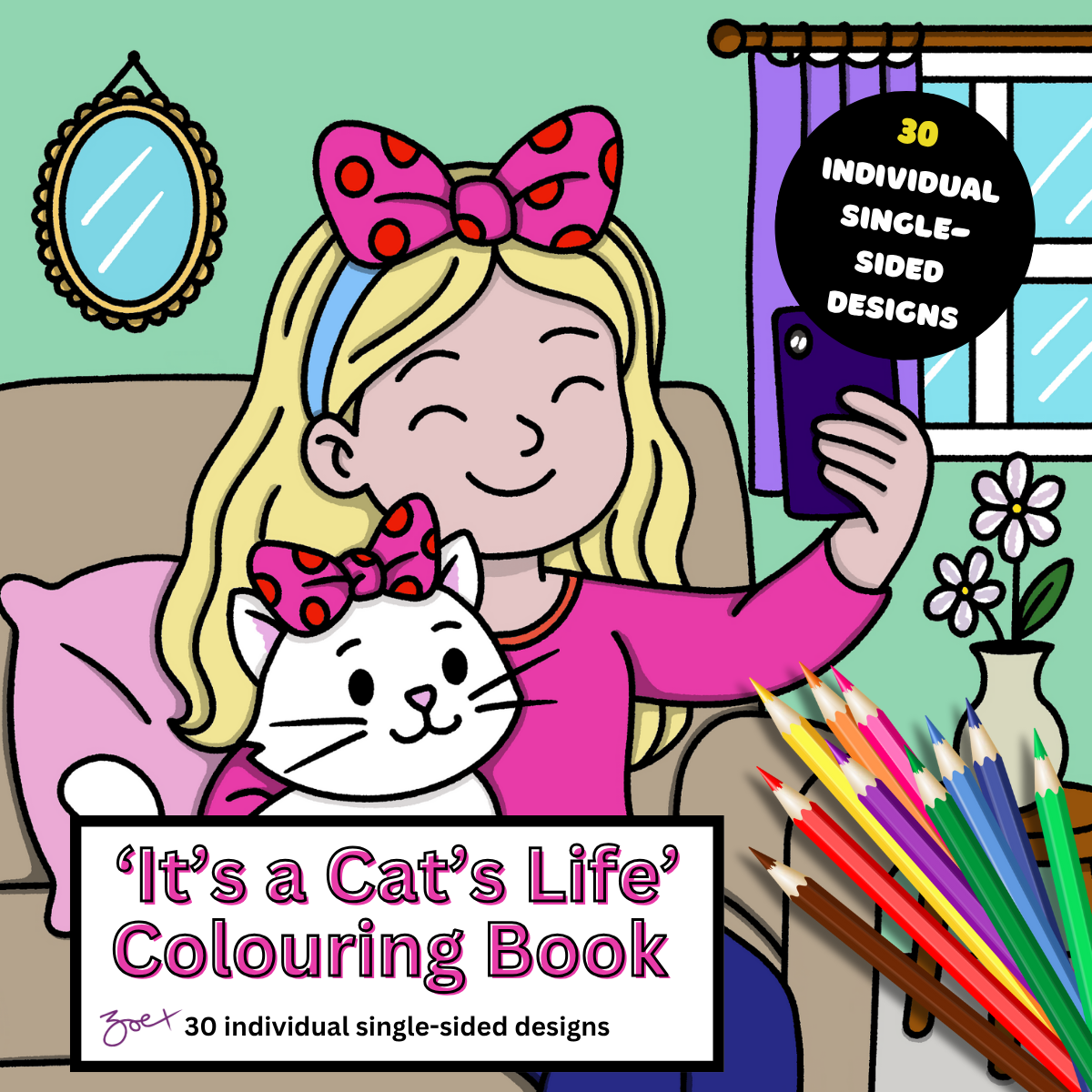It's A Cat's Life Colouring Book