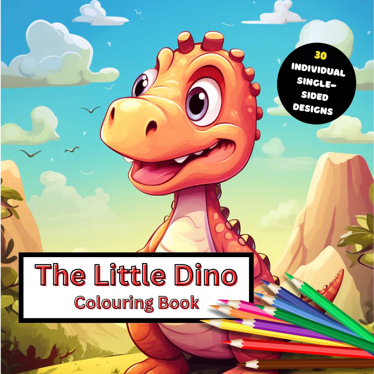 Little Dino Colouring Book