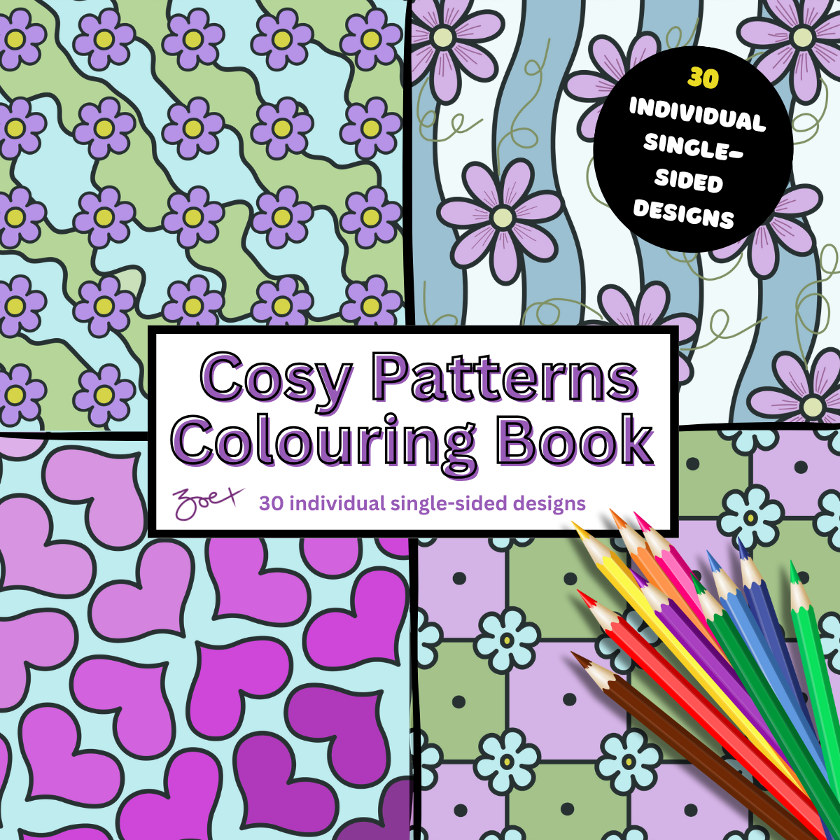 Cosy Patterns Colouring Book