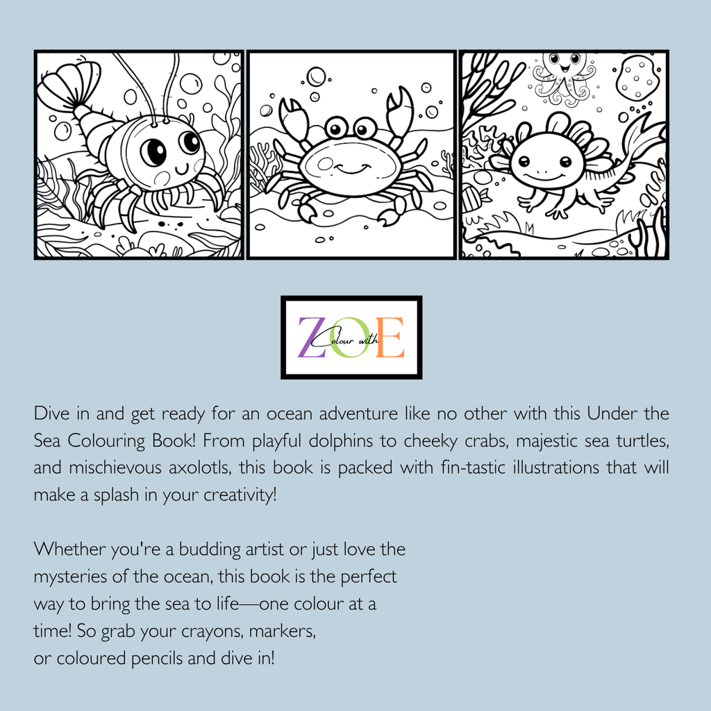 Under The Sea Colouring Book