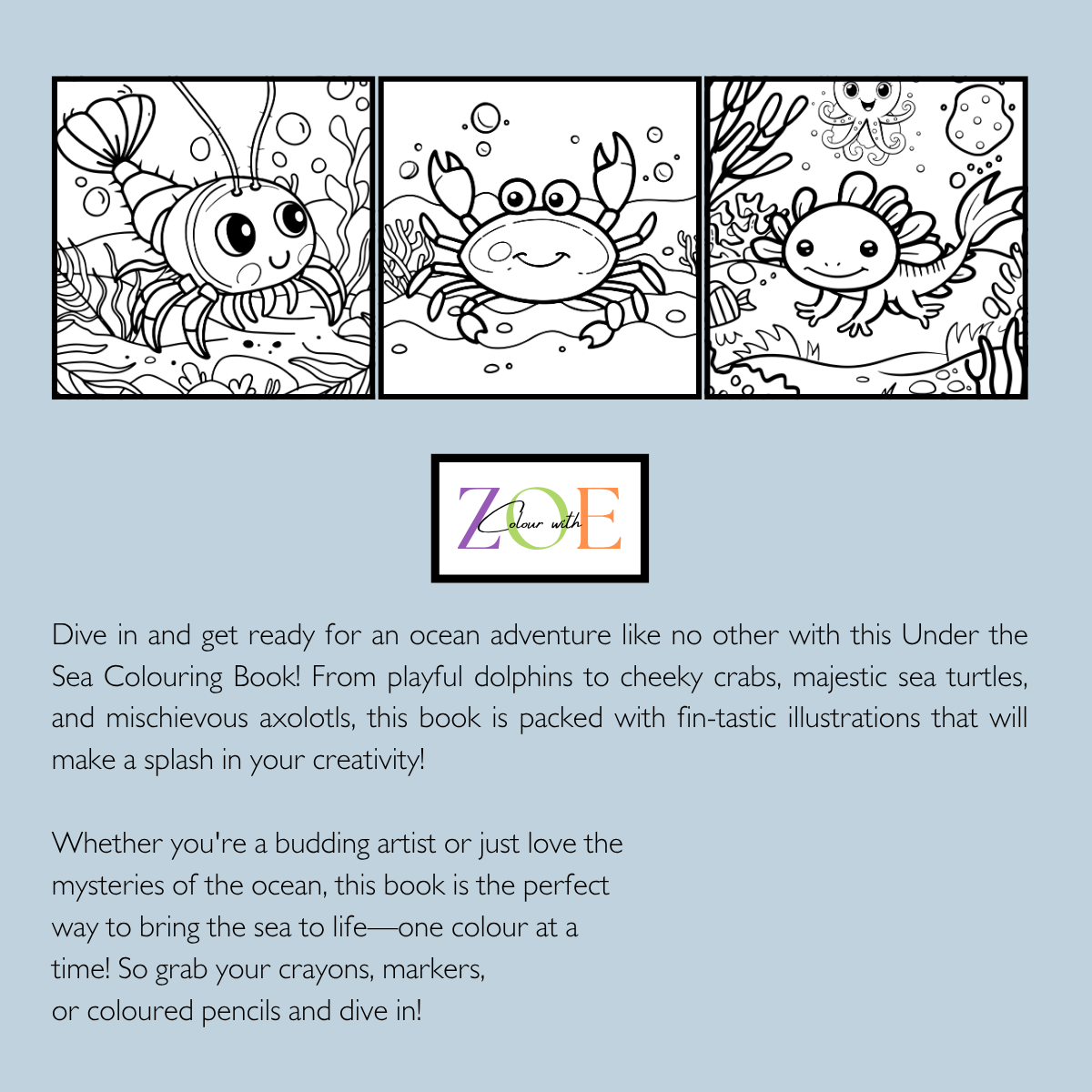 Under The Sea Colouring Book