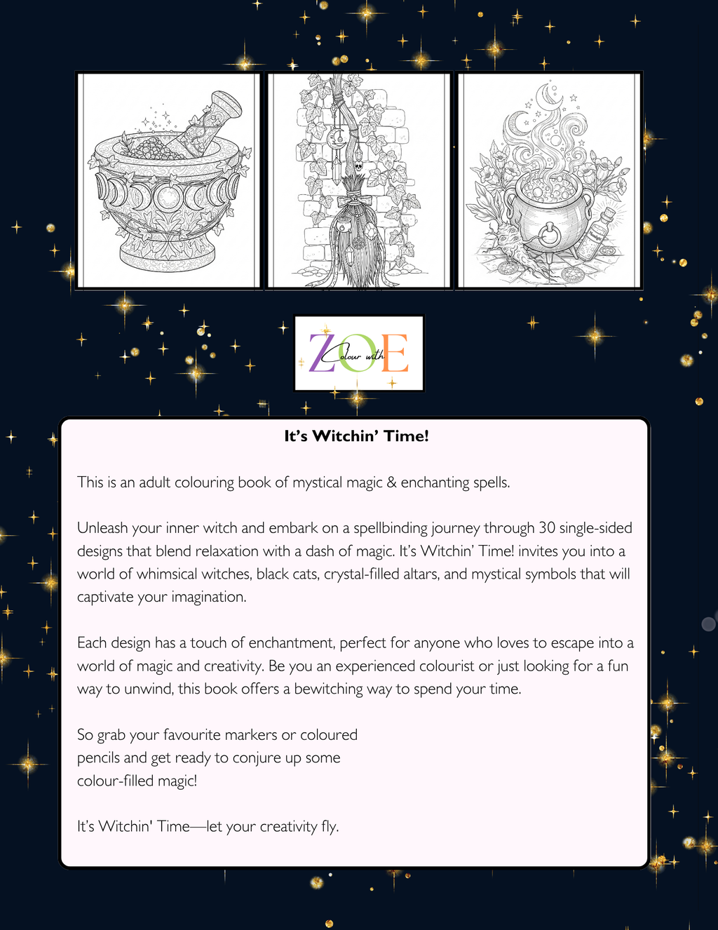 It's Witchin' Time Colouring Book