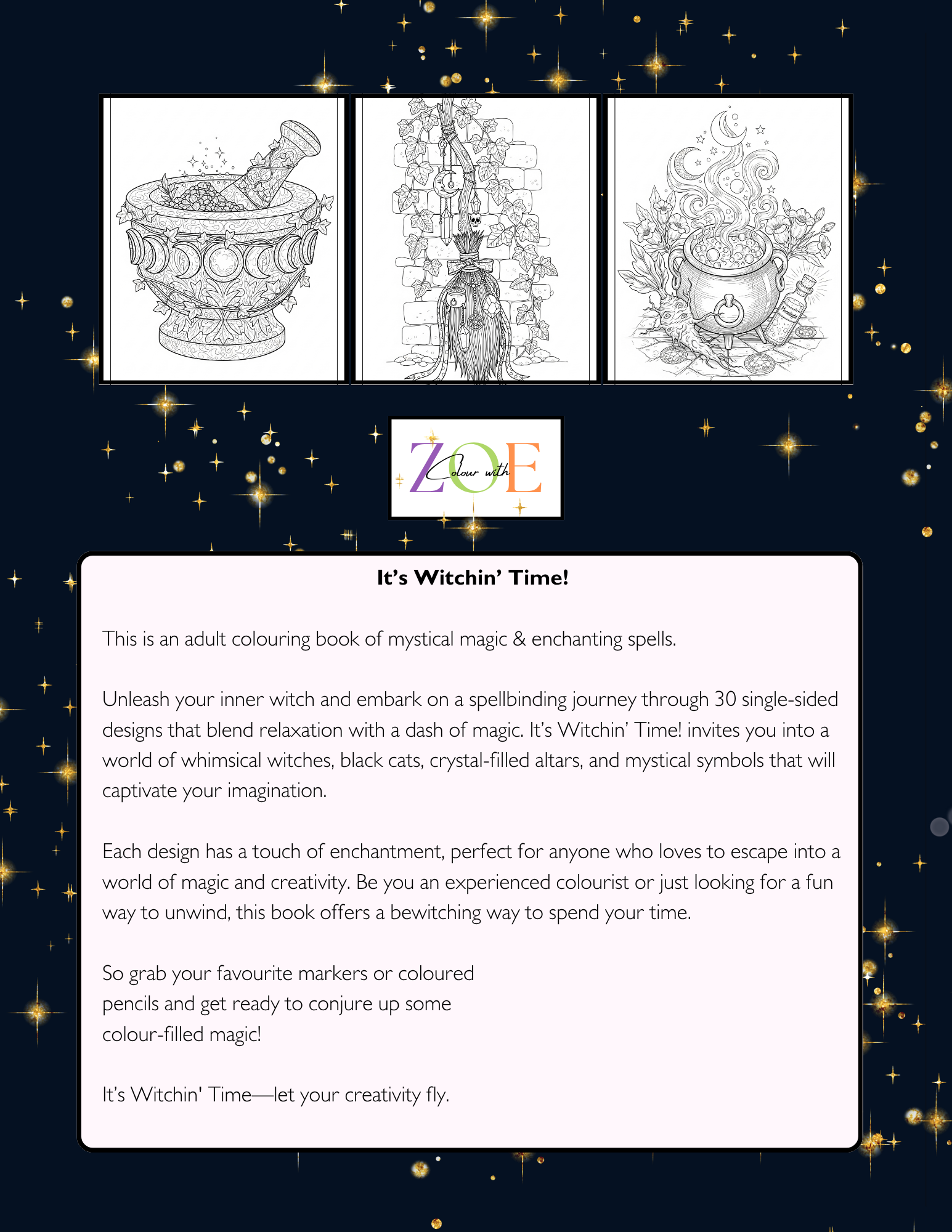 It's Witchin' Time Colouring Book