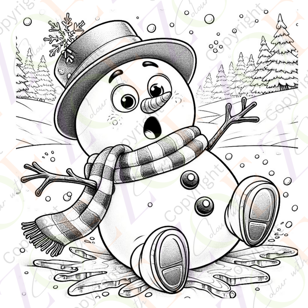 Silly Snowmen Colouring Book