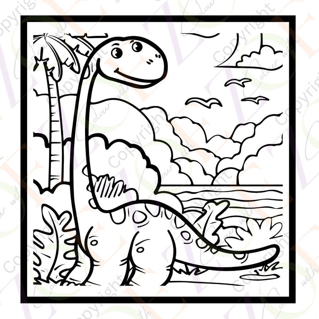 Little Dino Colouring Book
