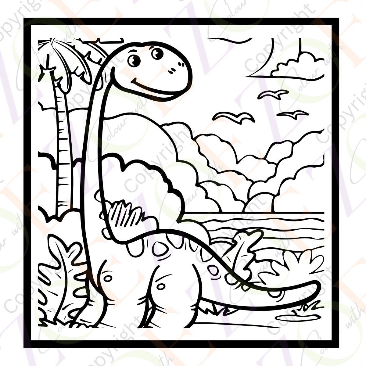 Little Dino Colouring Book