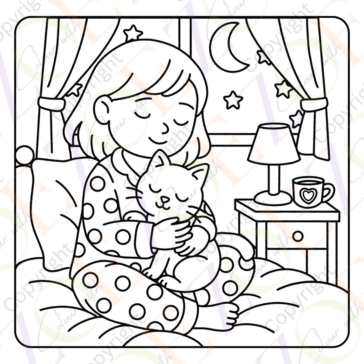 It's A Cat's Life Colouring Book