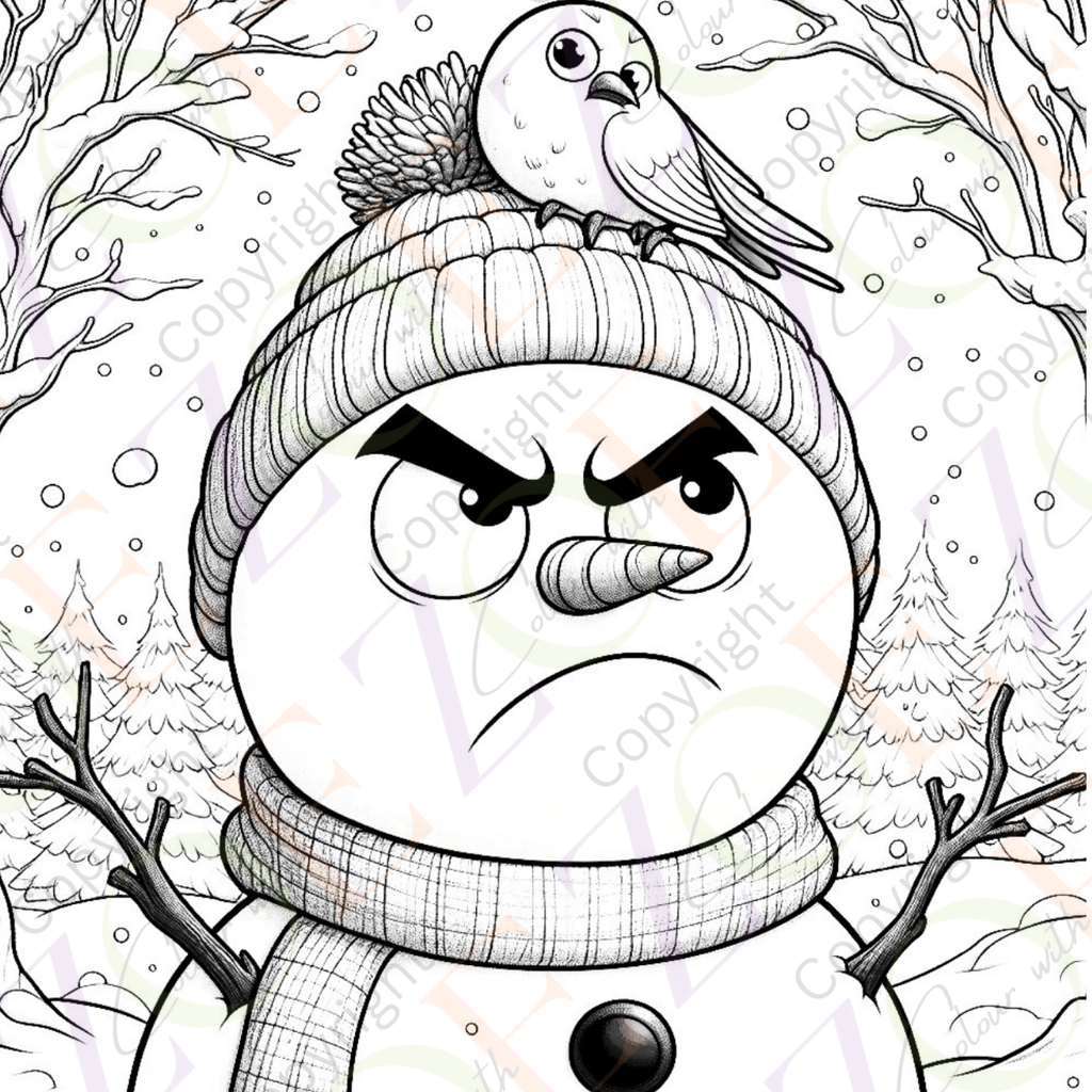 Silly Snowmen Colouring Book