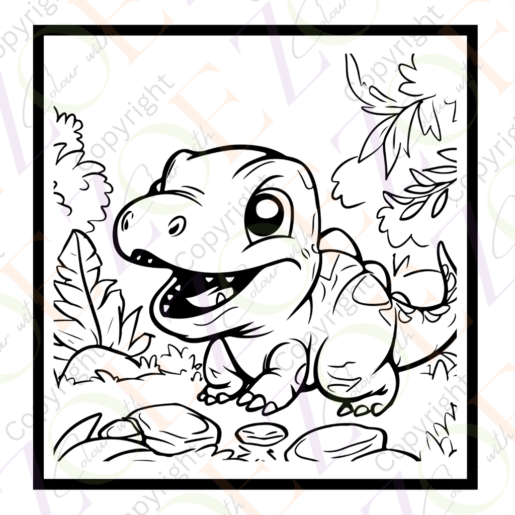 Little Dino Colouring Book