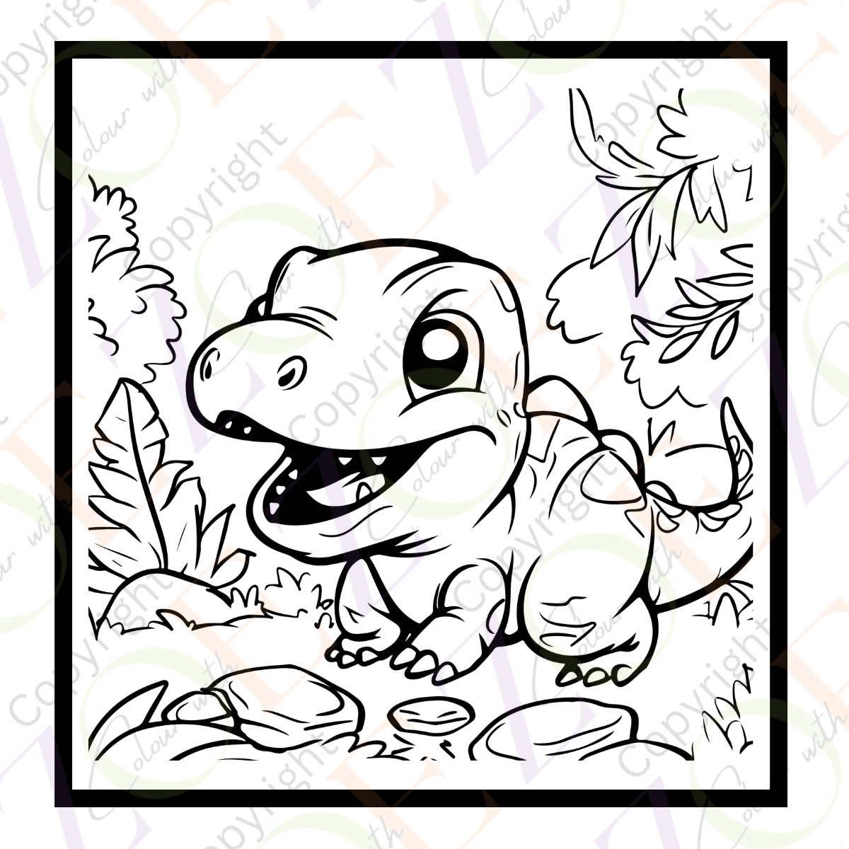 Little Dino Colouring Book