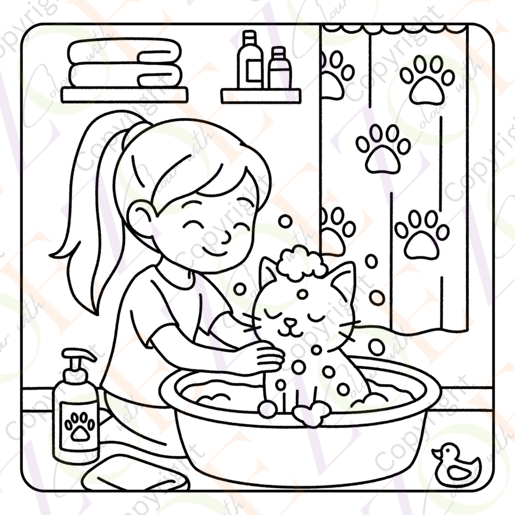 It's A Cat's Life Colouring Book