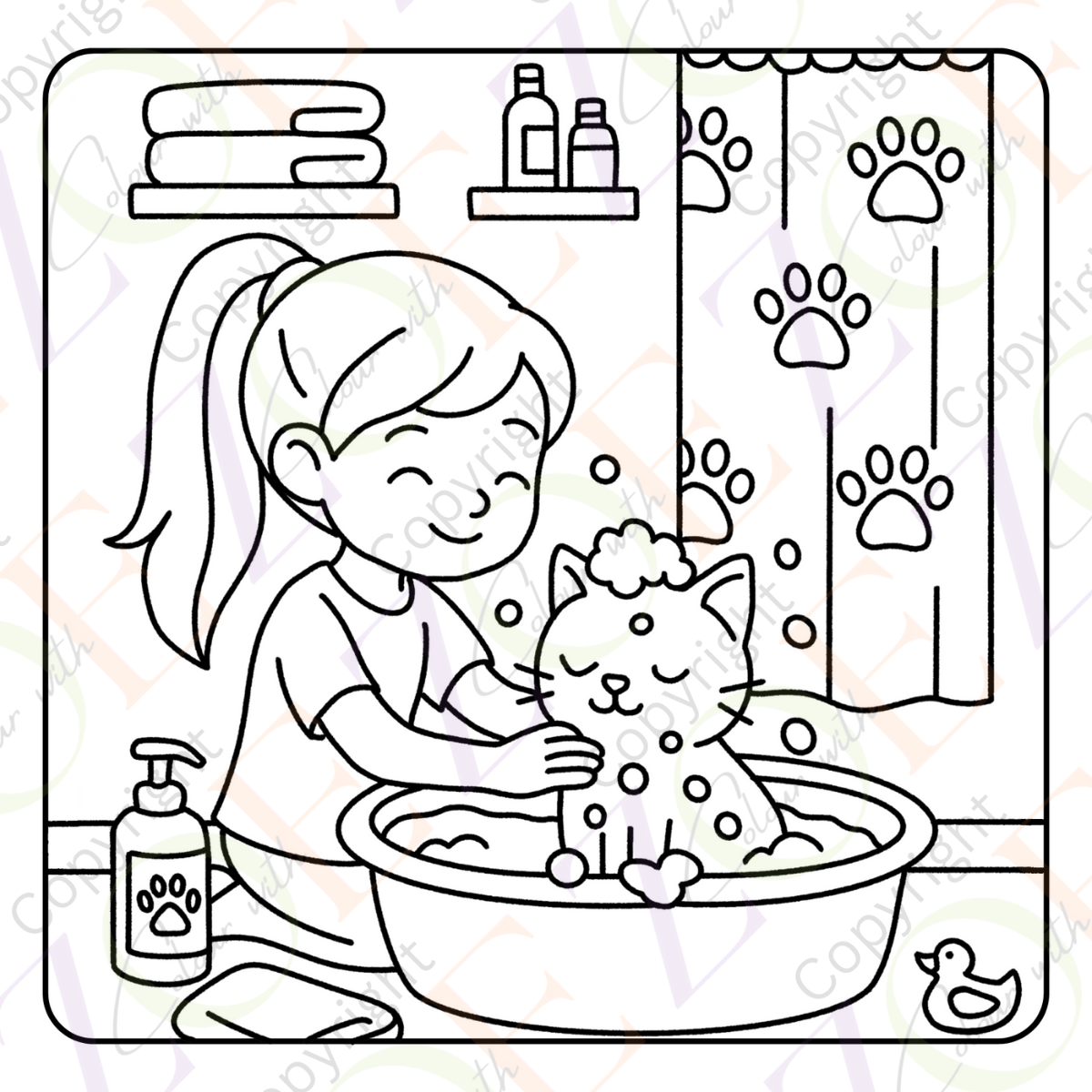 It's A Cat's Life Colouring Book