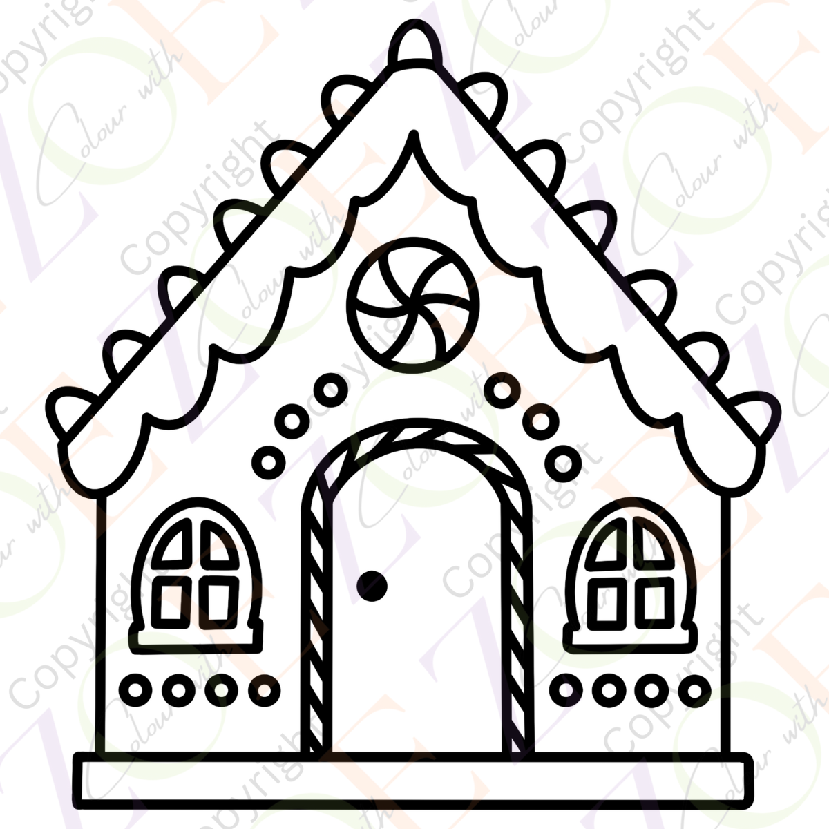 Advent Calendar Colouring Book