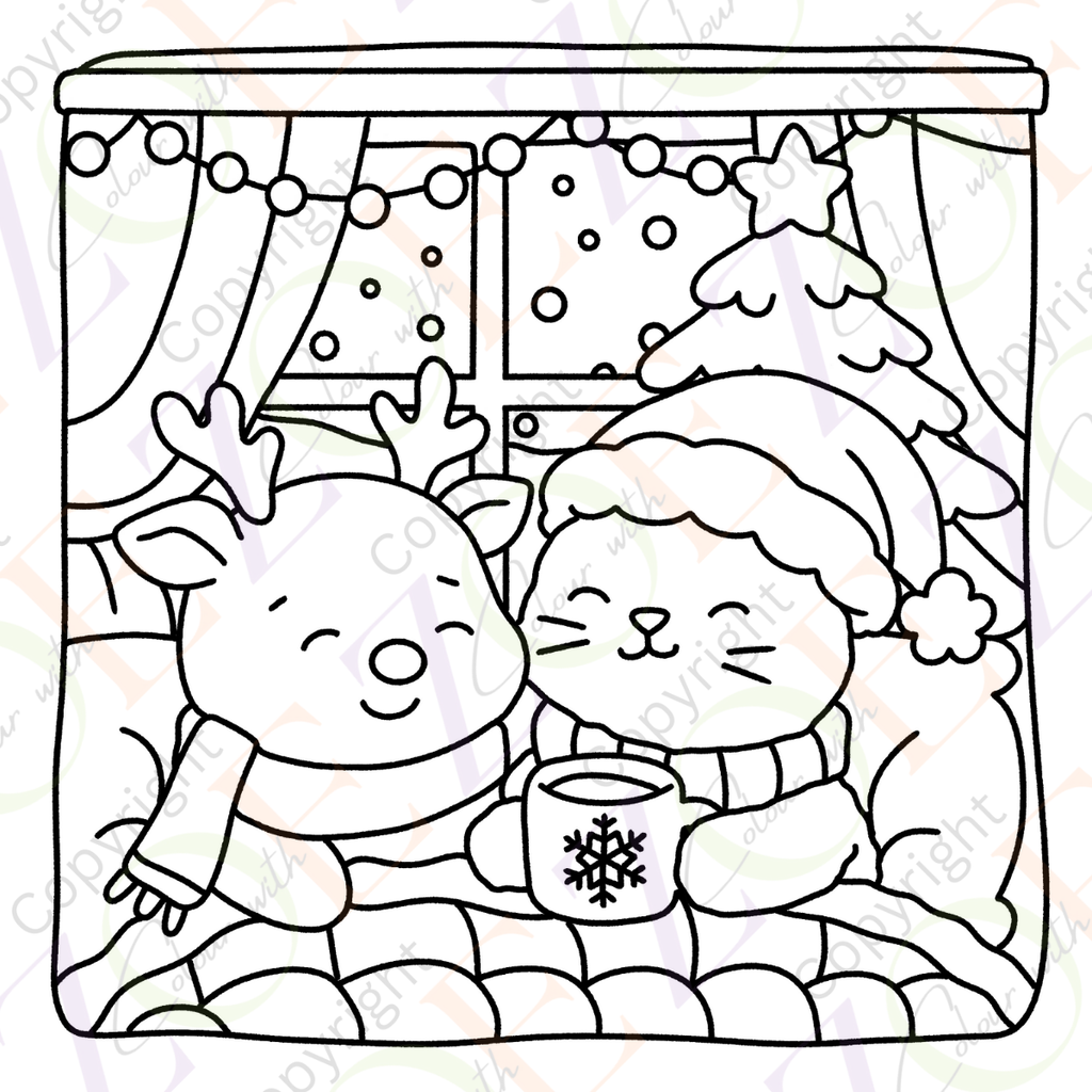 Cosy Christmas Fun Colouring Book