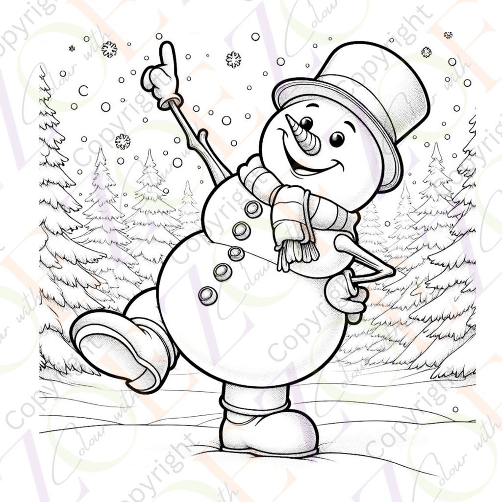 Silly Snowmen Colouring Book