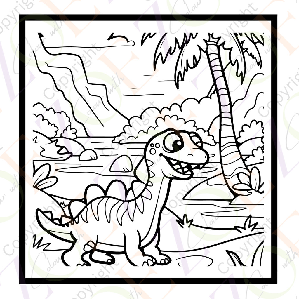Little Dino Colouring Book