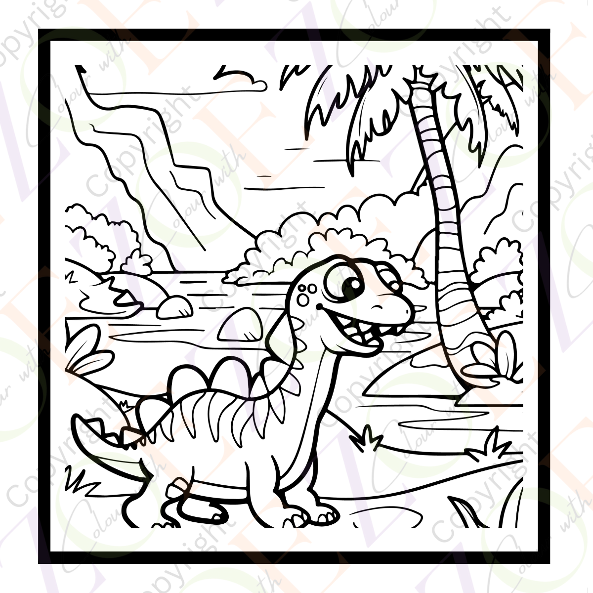 Little Dino Colouring Book