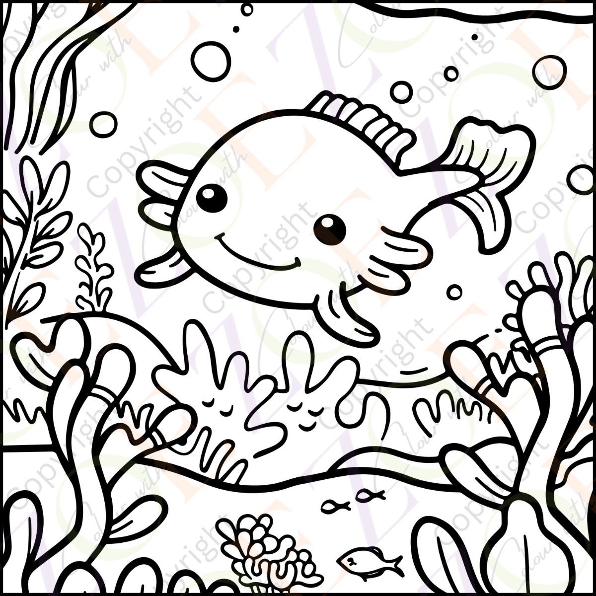 Under The Sea Colouring Book