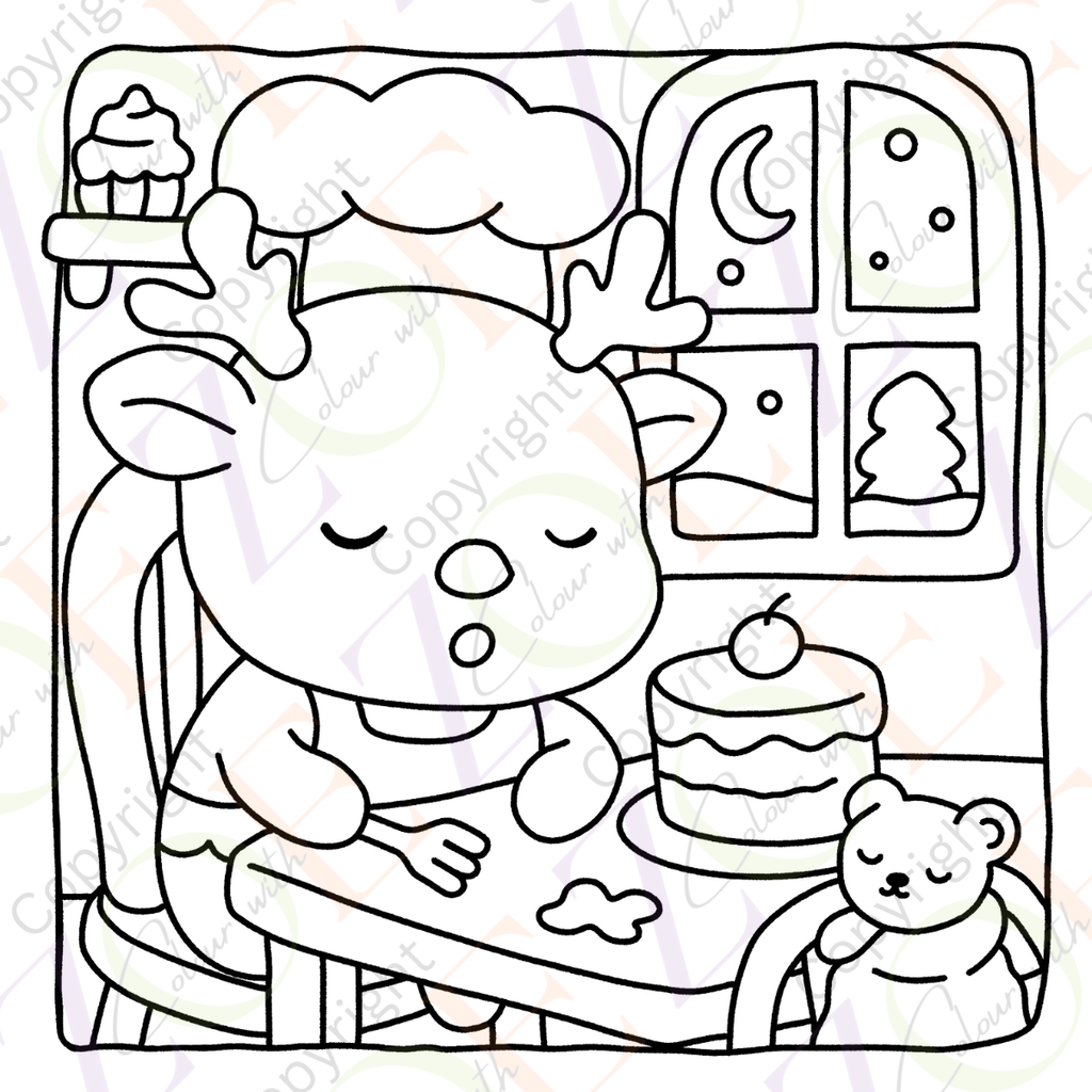Cosy Christmas Fun Colouring Book