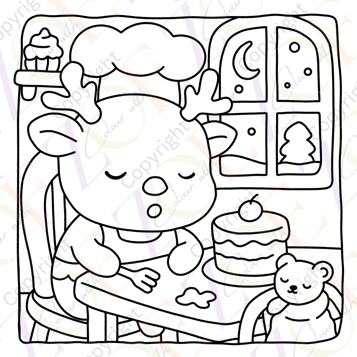 Cosy Christmas Fun Colouring Book
