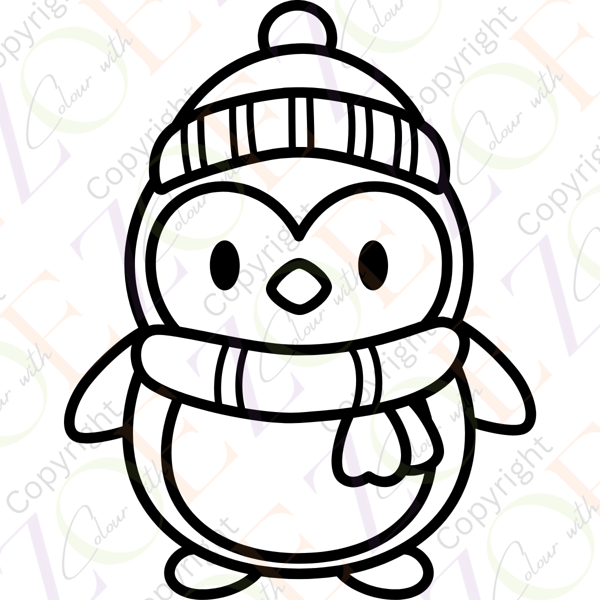 Advent Calendar Colouring Book