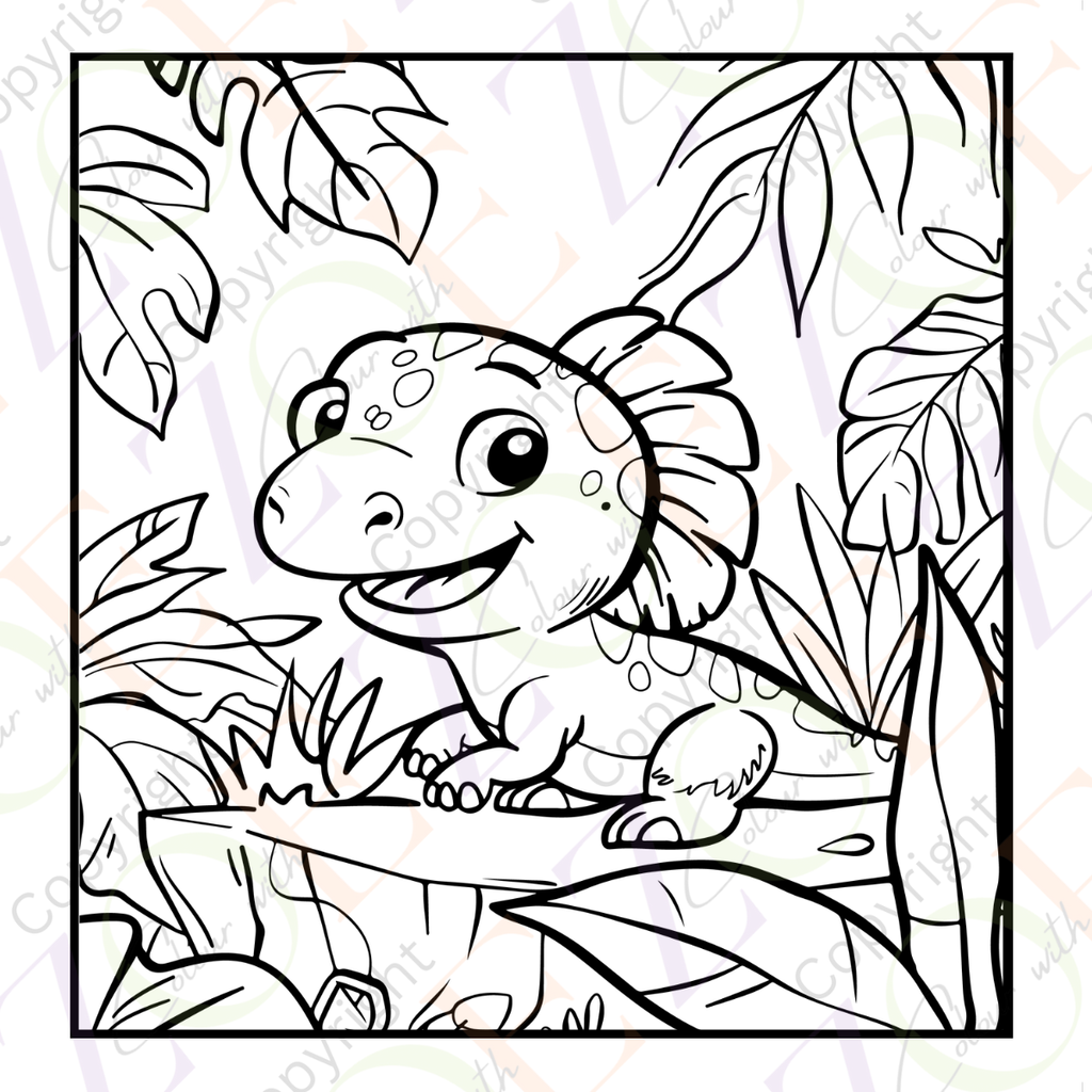 Little Dino Colouring Book