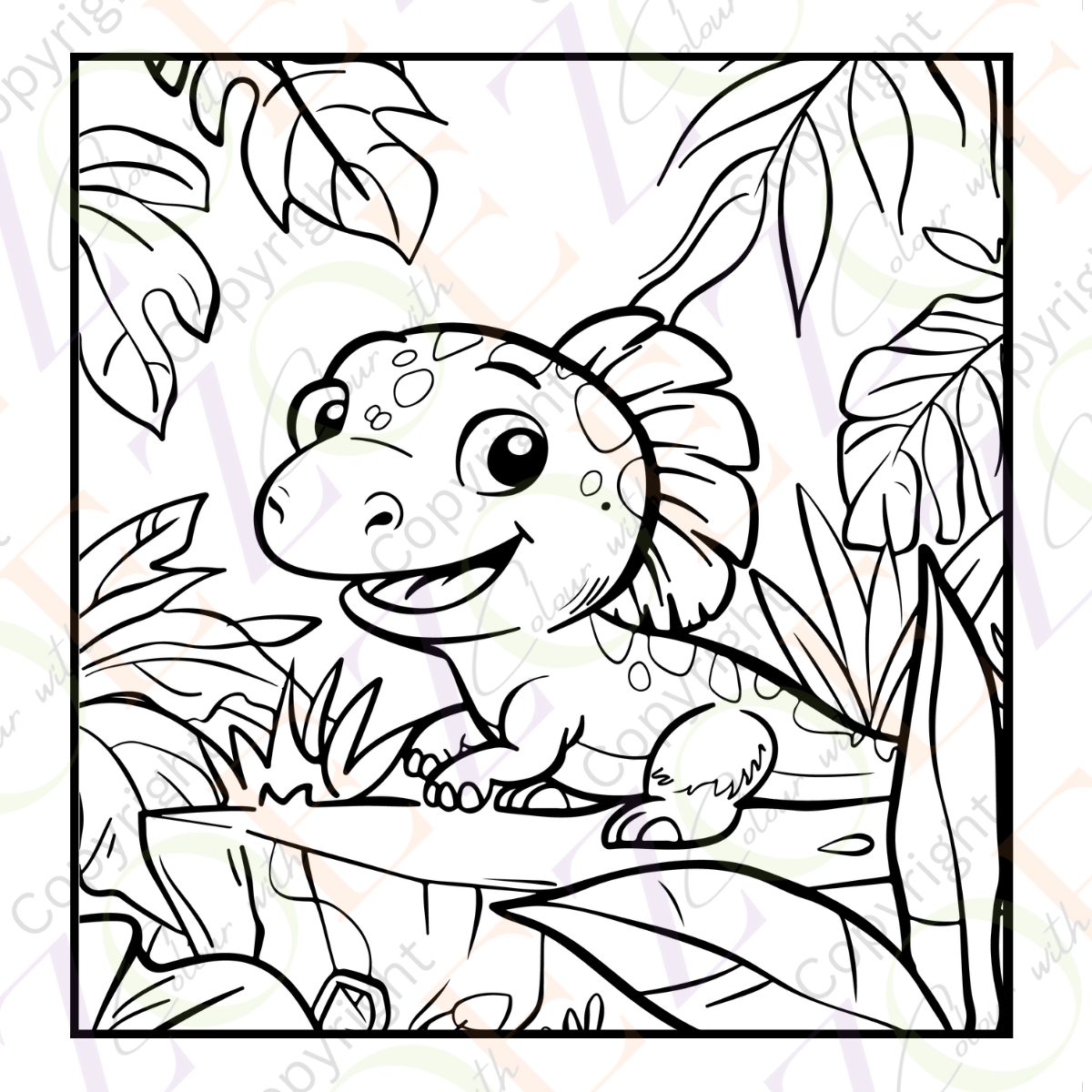 Little Dino Colouring Book