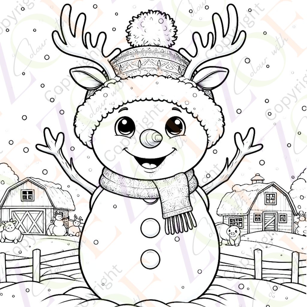 Silly Snowmen Colouring Book
