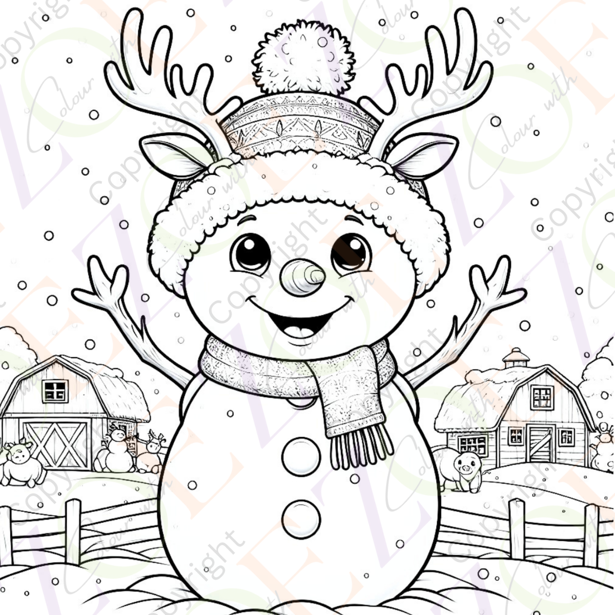 Silly Snowmen Colouring Book